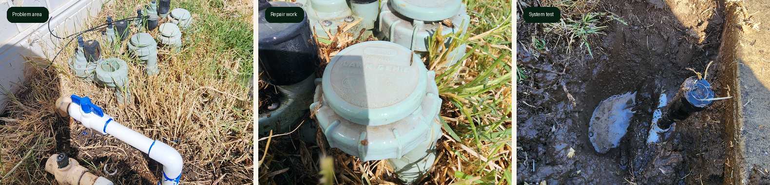 Ripon irrigation repair stages